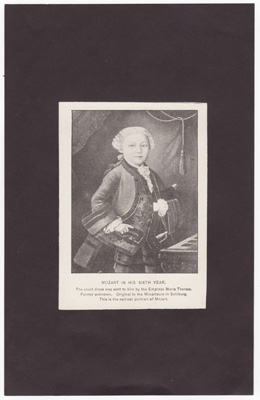 Mozart in his sixth year